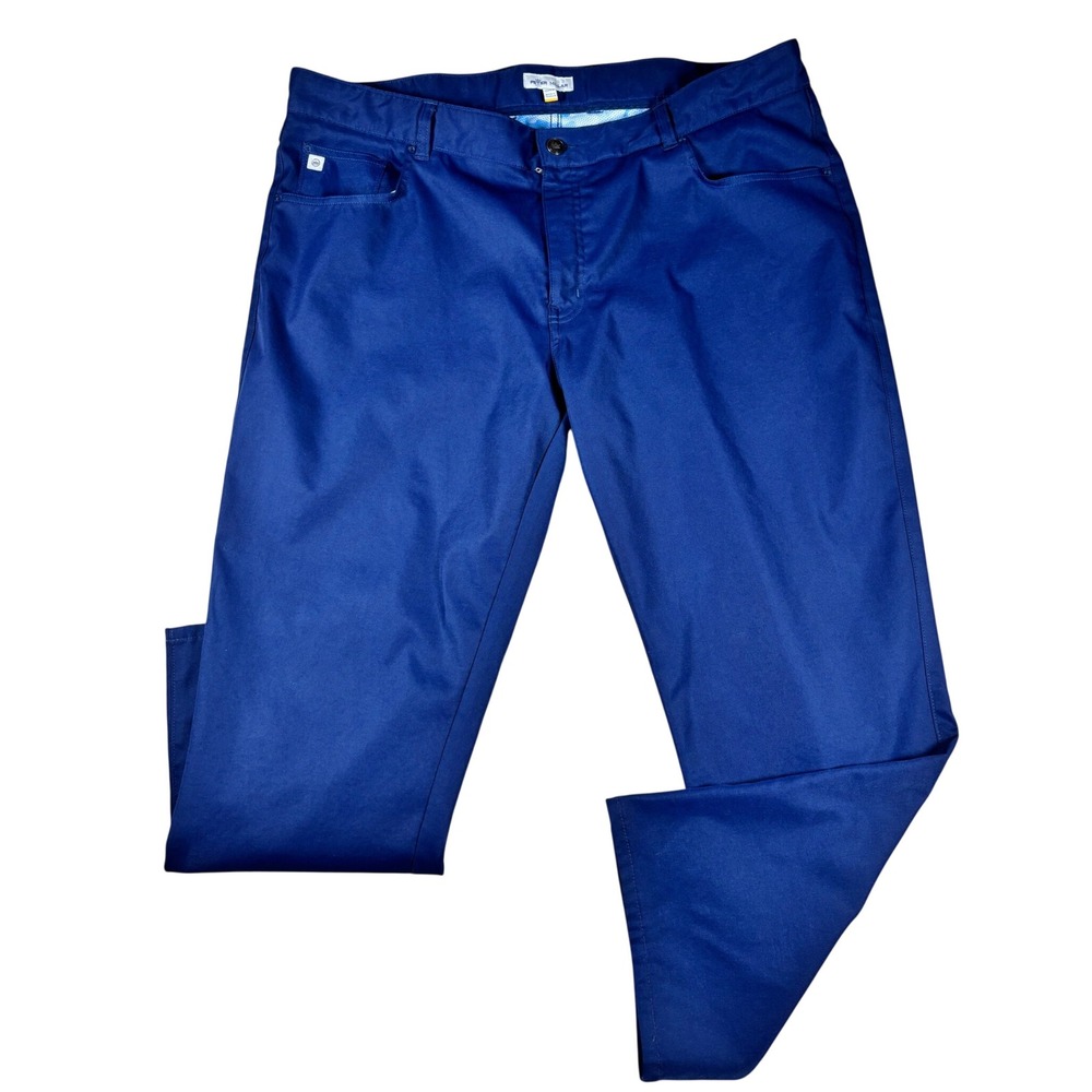 Peter Millar Crown Sport Mens Blue Performance 5 Pocket Golf Pants 40x32